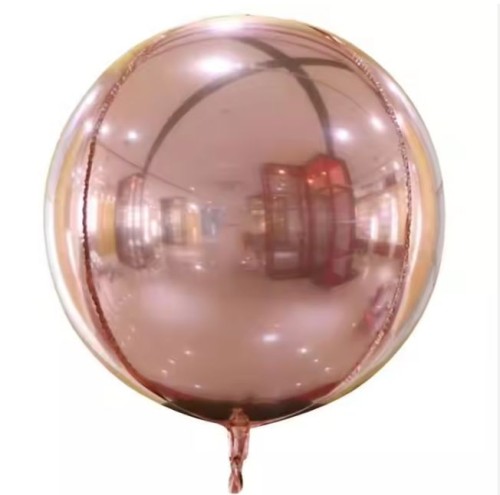 Hot Sale 4D Round Metallic Helium Mylar Balloons