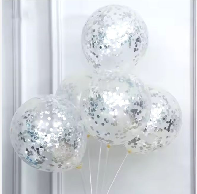 12 Inch Globos Confetti Balloons for Wedding, Birthday Party, and Baby Shower Decorations