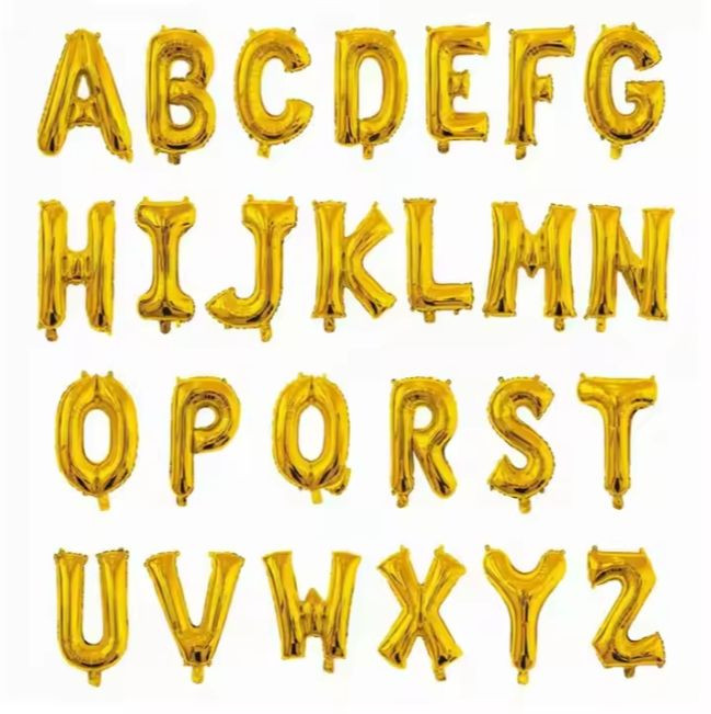 Custom 32 Inch Aluminum Foil Balloons for Alphabet Letters and Numbers