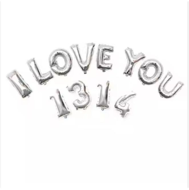 Custom 32 Inch Aluminum Foil Balloons for Alphabet Letters and Numbers