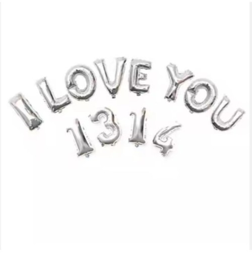 Custom 32 Inch Aluminum Foil Balloons for Alphabet Letters and Numbers