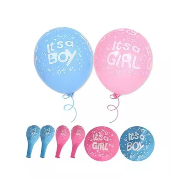 12 Inch Boy Party Latex Printing Balloons for Girl Gender Reveal and Kids Birthday Decoration