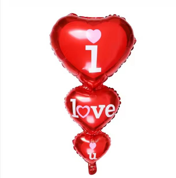 4D Love Advertising Foil Balloon for Birthday Wishes and Celebration Decor